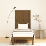 vidaXL Tăblie de pat pentru perete, maro miere, 82,5x3x110 cm lemn pin vidaXL Tăblie de pat pentru perete, maro miere, 82,5x3x110 cm lemn pin