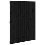vidaXL Tăblie de pat pentru perete, negru 82,5x3x110 cm lemn masiv pin vidaXL Tăblie de pat pentru perete, negru 82,5x3x110 cm lemn masiv pin
