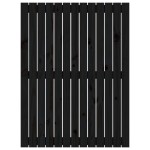 vidaXL Tăblie de pat pentru perete, negru 82,5x3x110 cm lemn masiv pin vidaXL Tăblie de pat pentru perete, negru 82,5x3x110 cm lemn masiv pin