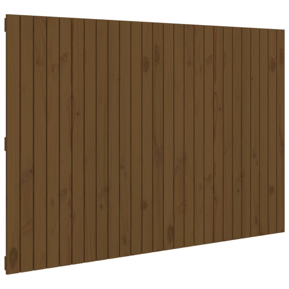 vidaXL Tăblie de pat pentru perete, maro miere, 166x3x110 cm, lemn pin
