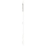 vidaXL Tăblie de pat pentru perete, alb, 185x3x110 cm, lemn masiv pin