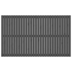 vidaXL Tăblie de pat pentru perete, gri, 185x3x110 cm, lemn masiv pin