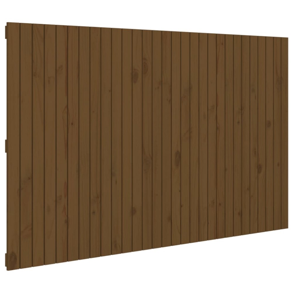 vidaXL Tăblie de pat pentru perete, maro miere, 185x3x110 cm, lemn pin