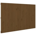 vidaXL Tăblie de pat pentru perete, maro miere, 185x3x110 cm, lemn pin