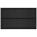 vidaXL Tăblie de pat pentru perete, negru, 185x3x110 cm lemn masiv pin