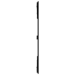 vidaXL Tăblie de pat pentru perete, negru, 185x3x110 cm lemn masiv pin