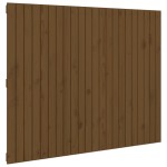 vidaXL Tăblie de pat pentru perete, maro miere, 140x3x110 cm, lemn pin