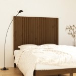 vidaXL Tăblie de pat pentru perete, maro miere, 140x3x110 cm, lemn pin