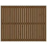 vidaXL Tăblie de pat pentru perete, maro miere, 140x3x110 cm, lemn pin