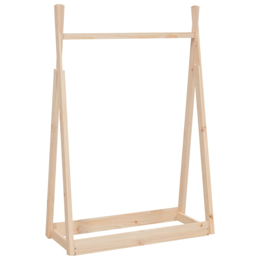 vidaXL Suport pentru haine, 100x45x150 cm, lemn masiv de pin