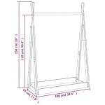 vidaXL Suport pentru haine, 100x45x150 cm, lemn masiv de pin vidaXL Suport pentru haine, 100x45x150 cm, lemn masiv de pin