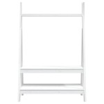 vidaXL Suport pentru haine, alb, 100x45,5x150 cm, lemn masiv de pin vidaXL Suport pentru haine, alb, 100x45,5x150 cm, lemn masiv de pin