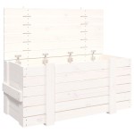 vidaXL Cutie de depozitare, alb, 91x40,5x42 cm, lemn masiv de pin vidaXL Cutie de depozitare, alb, 91x40,5x42 cm, lemn masiv de pin