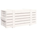 vidaXL Cutie de depozitare, alb, 91x40,5x42 cm, lemn masiv de pin vidaXL Cutie de depozitare, alb, 91x40,5x42 cm, lemn masiv de pin