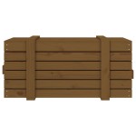 vidaXL Cutie de depozitare, maro miere, 91x40,5x42 cm, lemn masiv pin vidaXL Cutie de depozitare, maro miere, 91x40,5x42 cm, lemn masiv pin