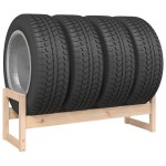 vidaXL Suport de anvelope, 120x40x40 cm, lemn masiv de pin vidaXL Suport de anvelope, 120x40x40 cm, lemn masiv de pin
