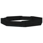 vidaXL Cutie de nisip cu scaune octogonale, negru, lemn masiv de pin vidaXL Cutie de nisip cu scaune octogonale, negru, lemn masiv de pin