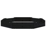 vidaXL Cutie de nisip cu scaune octogonale, negru, lemn masiv de pin vidaXL Cutie de nisip cu scaune octogonale, negru, lemn masiv de pin