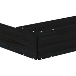 vidaXL Cutie de nisip cu scaune octogonale, negru, lemn masiv de pin vidaXL Cutie de nisip cu scaune octogonale, negru, lemn masiv de pin