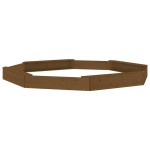 vidaXL Cutie de nisip cu scaune octogonale, maro miere, lemn masiv pin vidaXL Cutie de nisip cu scaune octogonale, maro miere, lemn masiv pin