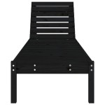 vidaXL Șezlonguri, 2 buc., negru, 199,5x60x74 cm, lemn masiv pin vidaXL Șezlonguri, 2 buc., negru, 199,5x60x74 cm, lemn masiv pin