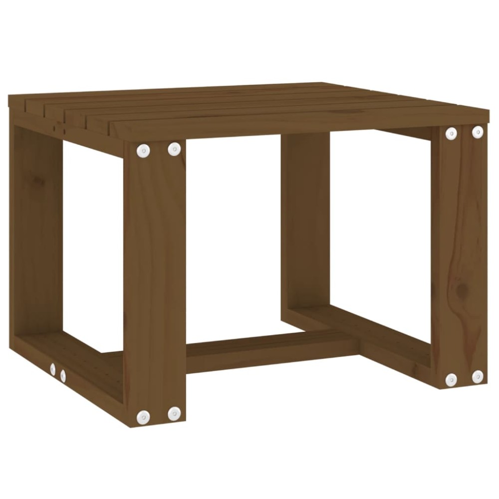 vidaXL Măsuță laterală grădină maro miere 40x38x28,5 cm lemn masiv pin
