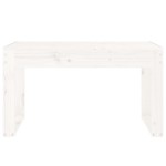 vidaXL Bancă de grădină, alb, 80x38x45 cm, lemn masiv de pin vidaXL Bancă de grădină, alb, 80x38x45 cm, lemn masiv de pin
