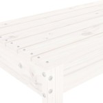 vidaXL Bancă de grădină, alb, 80x38x45 cm, lemn masiv de pin vidaXL Bancă de grădină, alb, 80x38x45 cm, lemn masiv de pin