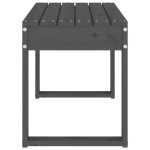 vidaXL Bancă de grădină, gri, 80x38x45 cm, lemn masiv de pin
