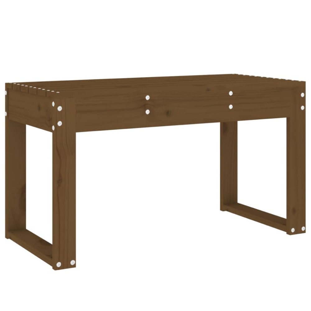vidaXL Bancă de grădină, maro miere, 80x38x45 cm, lemn masiv de pin