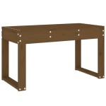 vidaXL Bancă de grădină, maro miere, 80x38x45 cm, lemn masiv de pin vidaXL Bancă de grădină, maro miere, 80x38x45 cm, lemn masiv de pin