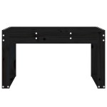 vidaXL Bancă de grădină, negru, 80x38x45 cm, lemn masiv de pin