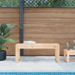 vidaXL Bancă de grădină, 110x38x45 cm, lemn masiv de pin vidaXL Bancă de grădină, 110x38x45 cm, lemn masiv de pin