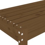 vidaXL Bancă de grădină, maro miere, 110x38x45 cm, lemn masiv de pin
