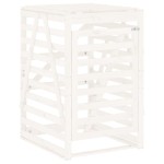vidaXL Depozitare coș de gunoi, alb, 84x90x128,5 cm, lemn masiv de pin vidaXL Depozitare coș de gunoi, alb, 84x90x128,5 cm, lemn masiv de pin