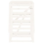 vidaXL Depozitare coș de gunoi, alb, 84x90x128,5 cm, lemn masiv de pin vidaXL Depozitare coș de gunoi, alb, 84x90x128,5 cm, lemn masiv de pin