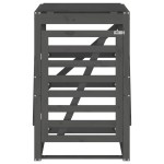 vidaXL Depozitare coș de gunoi, gri, 84x90x128,5 cm, lemn masiv de pin vidaXL Depozitare coș de gunoi, gri, 84x90x128,5 cm, lemn masiv de pin