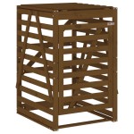 vidaXL Depozitare pubelă gunoi, maro, 84x90x128,5 cm lemn masiv de pin