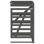 vidaXL Extensie depozitare pubelă de gunoi, gri, lemn masiv de pin vidaXL Extensie depozitare pubelă de gunoi, gri, lemn masiv de pin