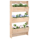 vidaXL Jardinieră de perete cu 3 niveluri 60x18,5x110 cm lemn pin vidaXL Jardinieră de perete cu 3 niveluri 60x18,5x110 cm lemn pin