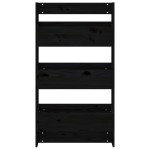 vidaXL Jardinieră de perete cu 3 niveluri negru 60x18,5x110cm lemn pin vidaXL Jardinieră de perete cu 3 niveluri negru 60x18,5x110cm lemn pin