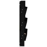 vidaXL Jardinieră de perete cu 3 niveluri negru 60x18,5x110cm lemn pin vidaXL Jardinieră de perete cu 3 niveluri negru 60x18,5x110cm lemn pin