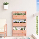 vidaXL Jardinieră de perete cu 3 niveluri 60x18,5x110 cm lemn douglas vidaXL Jardinieră de perete cu 3 niveluri 60x18,5x110 cm lemn douglas