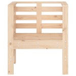 vidaXL Scaune de grădină, 2 buc., 61,5x53x71 cm, lemn masiv de pin