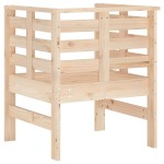 vidaXL Scaune de grădină, 2 buc., 61,5x53x71 cm, lemn masiv de pin