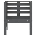 vidaXL Scaune de grădină, 2 buc., gri, 61,5x53x71 cm, lemn masiv pin