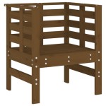 vidaXL Scaune grădină, 2 buc., maro miere 61,5x53x71 cm lemn masiv pin vidaXL Scaune grădină, 2 buc., maro miere 61,5x53x71 cm lemn masiv pin