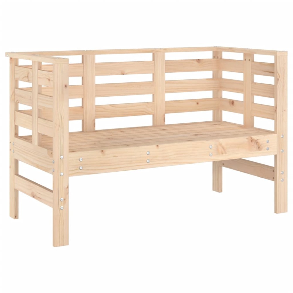 vidaXL Bancă de grădină, 111,5x53x71 cm, lemn masiv de pin