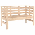 vidaXL Bancă de grădină, 111,5x53x71 cm, lemn masiv de pin vidaXL Bancă de grădină, 111,5x53x71 cm, lemn masiv de pin
