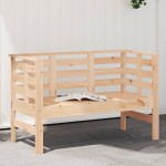 vidaXL Bancă de grădină, 111,5x53x71 cm, lemn masiv de pin vidaXL Bancă de grădină, 111,5x53x71 cm, lemn masiv de pin